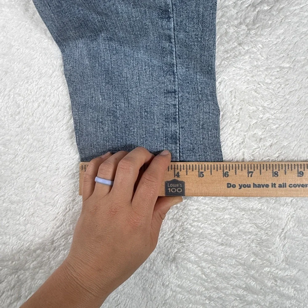 Levi's 510 Skinny Mens 32/32 Blue Stretch Distressed Ripped Denim Jeans